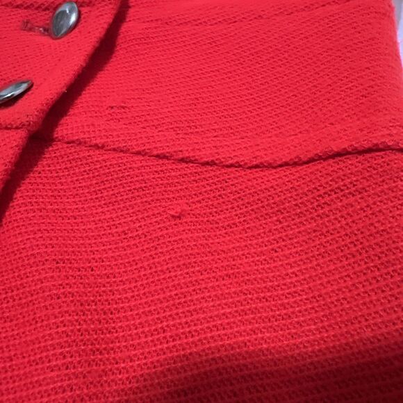 Vintage 60s Mod Orange Drop Waist Mini Wrap Dress FRITZI OF CALIFORNIA - Picture 10 of 13